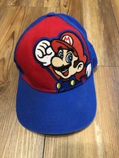 Nintendo Super Mario Baseball Cap Youth Gamer Snapback Strap Hat Boys