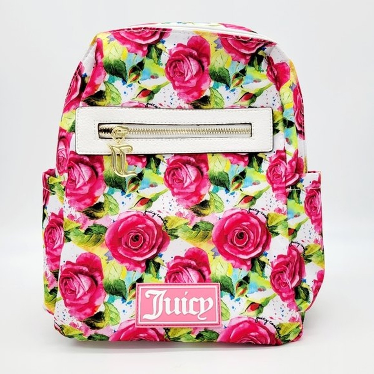 Juicy Couture Floral Backpack - White and Black s-l1200.jpg main image 2