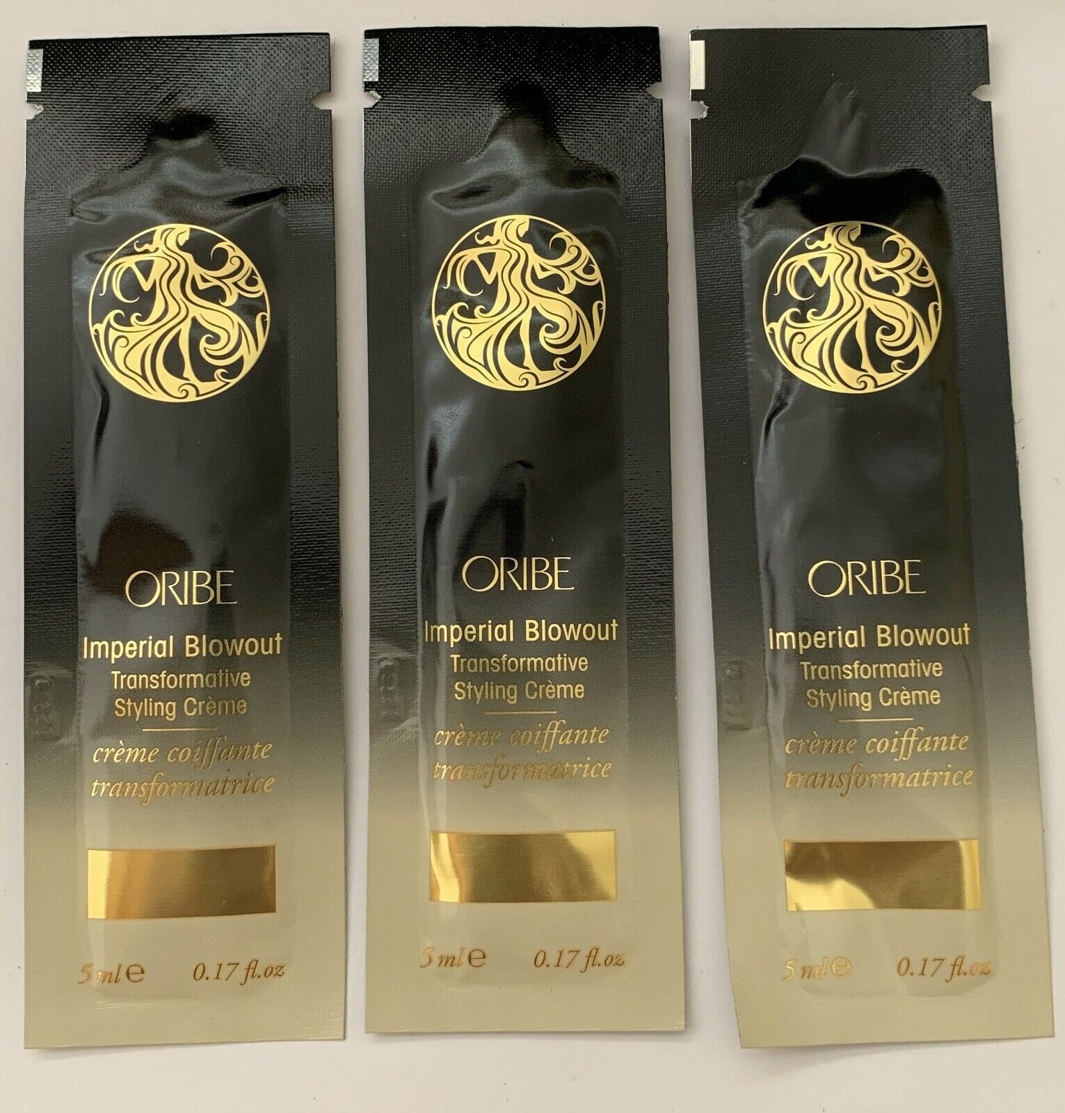 (3) ORIBE   Imperial Blowout Transformative Styling Creme - SAMPLE SIZE PACKETS