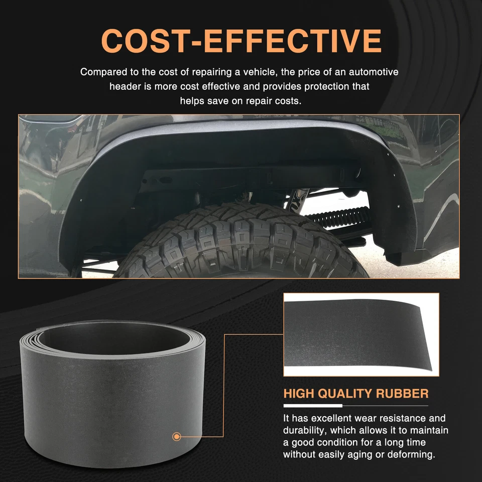 Kit de carrocería de arcos de rueda extra anchos para guardabarros para Kawasaki Teryx 750 800 4 piezas Foto 3 de 4