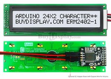 White IIC/I2C/TWI Character 24x2 LCD Display Module for Arduino w/Wire,Library