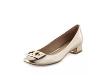 TORY BURCH Womens 'Gigi' Gold Patent Leather Pumps SZ 7.5