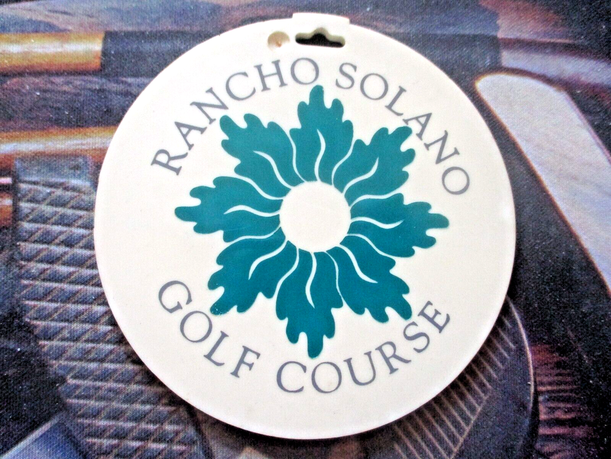 vtg - PGA Golf Bag Tag - RANCHO SOLANO GOLF COURSE gc - Fairfield CA | eBay