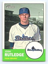 2012 Topps Heritage Minor League Josh Rutledge #186   Tulsa Drillers