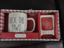 rae dunn artisan collection Mug And Frame Pack Deck The Paws Jingle Bones