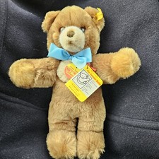 Steiff Cosy Teddy Bear Blue Ribbon 10" Plush 5355/26 New with TAGS
