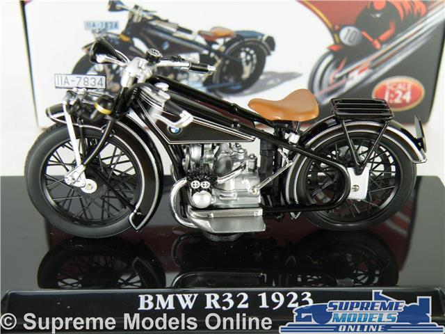 BMW R32 MOTORBIKE MODEL BLACK 1923 1:24 SCALE IXO ATLAS CLASSIC
