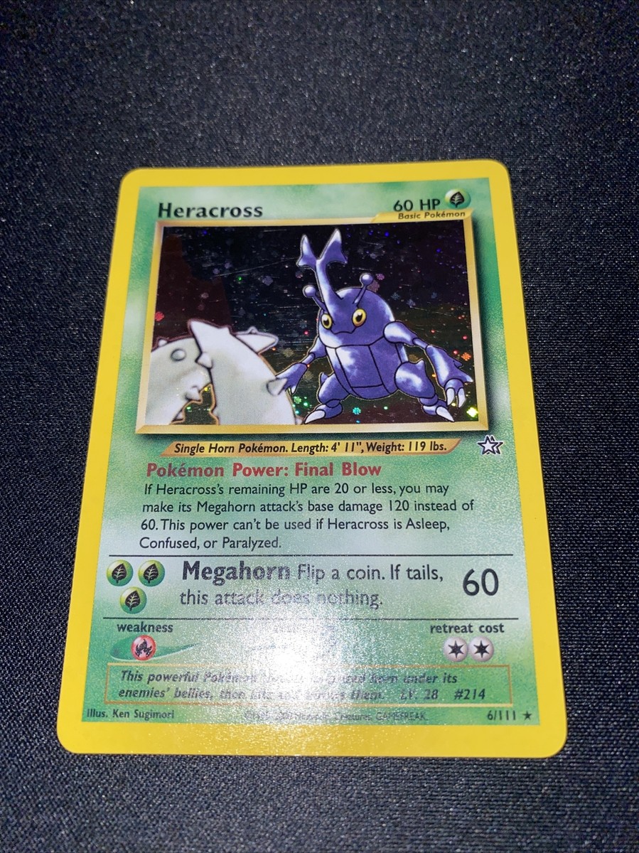Pokemon - Heracross - HoloFoil Rare! - Neo Genesis - 6/111 - See
