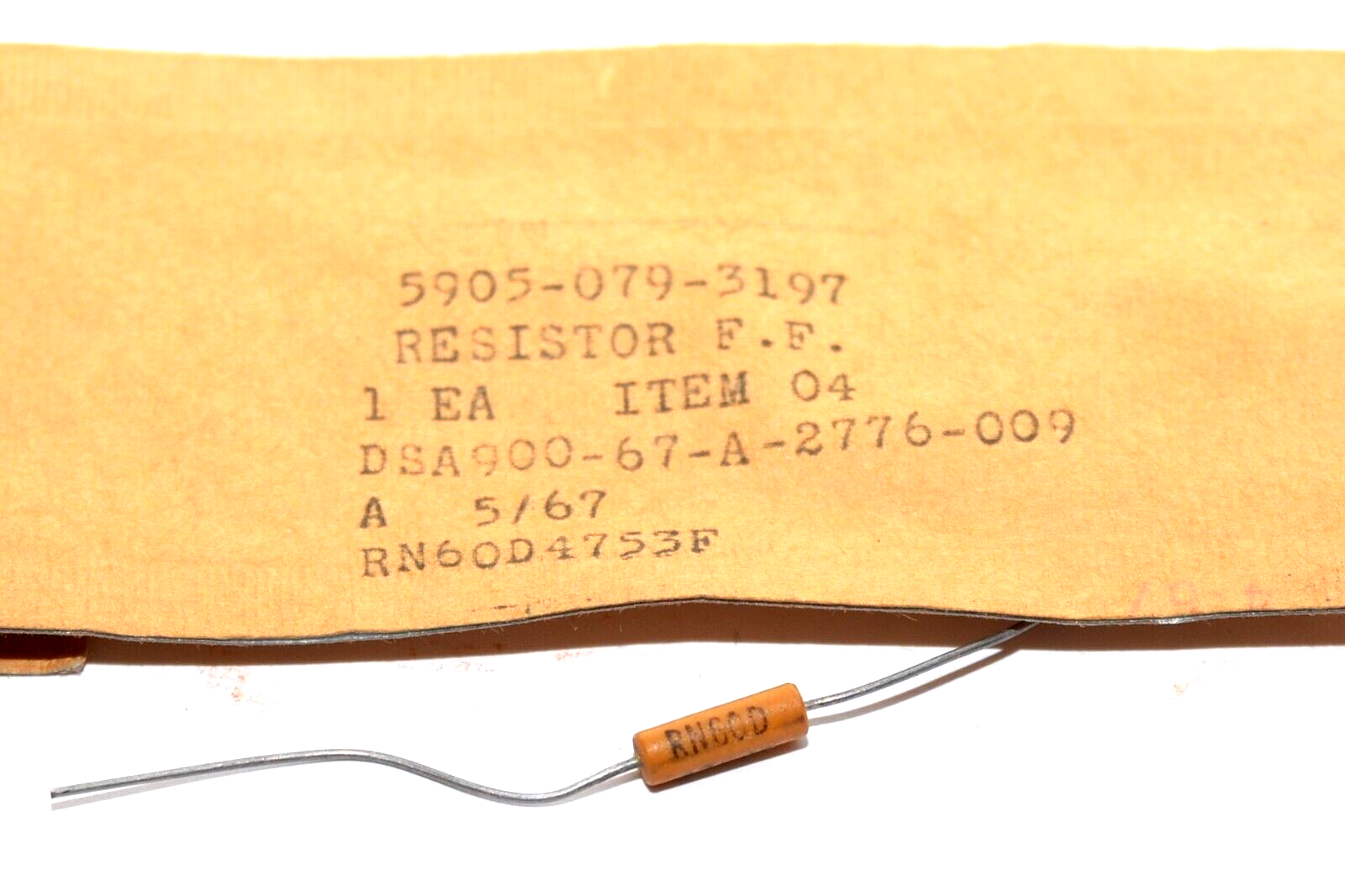 4,99Kohm 1% 1/2W MEPCO/ELECTRA RN60D Precision Metal Film Resistor  N Precision Metal Film Resistor N 4pcs - Foto 4
