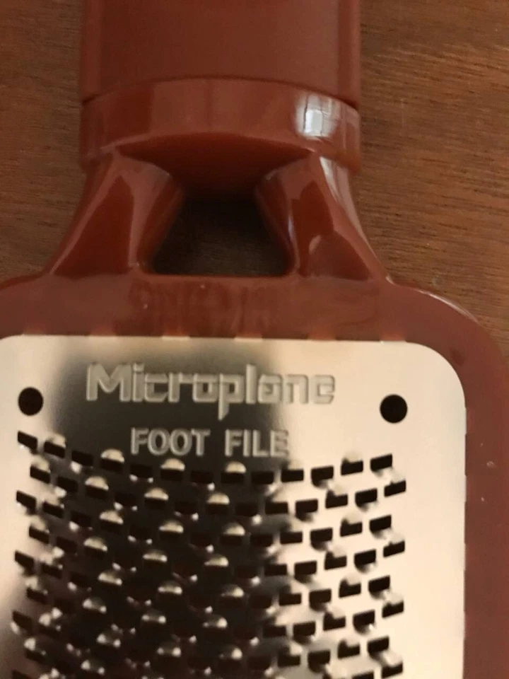 Microplane Colossal Pedicure Rasp Foot File,Brown, Made in USA - Image 3 of 4