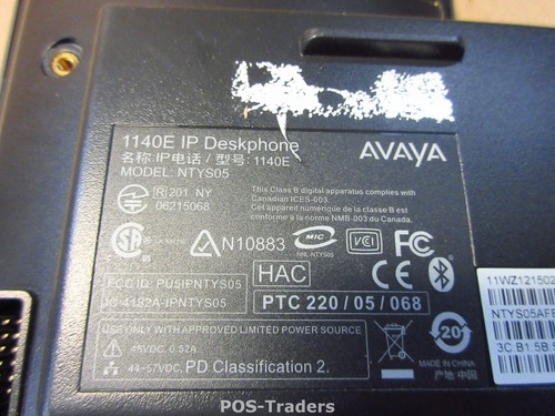 Téléphone de bureau LCD icône Avaya 1140E BCM IP VoIP argent EXCLUS COMBINÉ - Photo 3/3