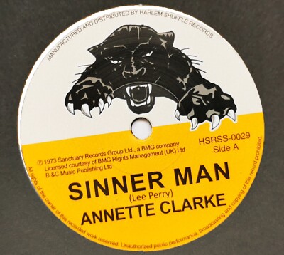 ANNETTE CLARKE 7'' Sinner Man / Lee Scratch Perry Sinner Man DUB 500 Made IN STOC