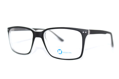 NEW MODERN OPTICAL AFFILIATE BLACK FROST AUTHENTIC EYEGLASSES FRAMES 55-20-145MM