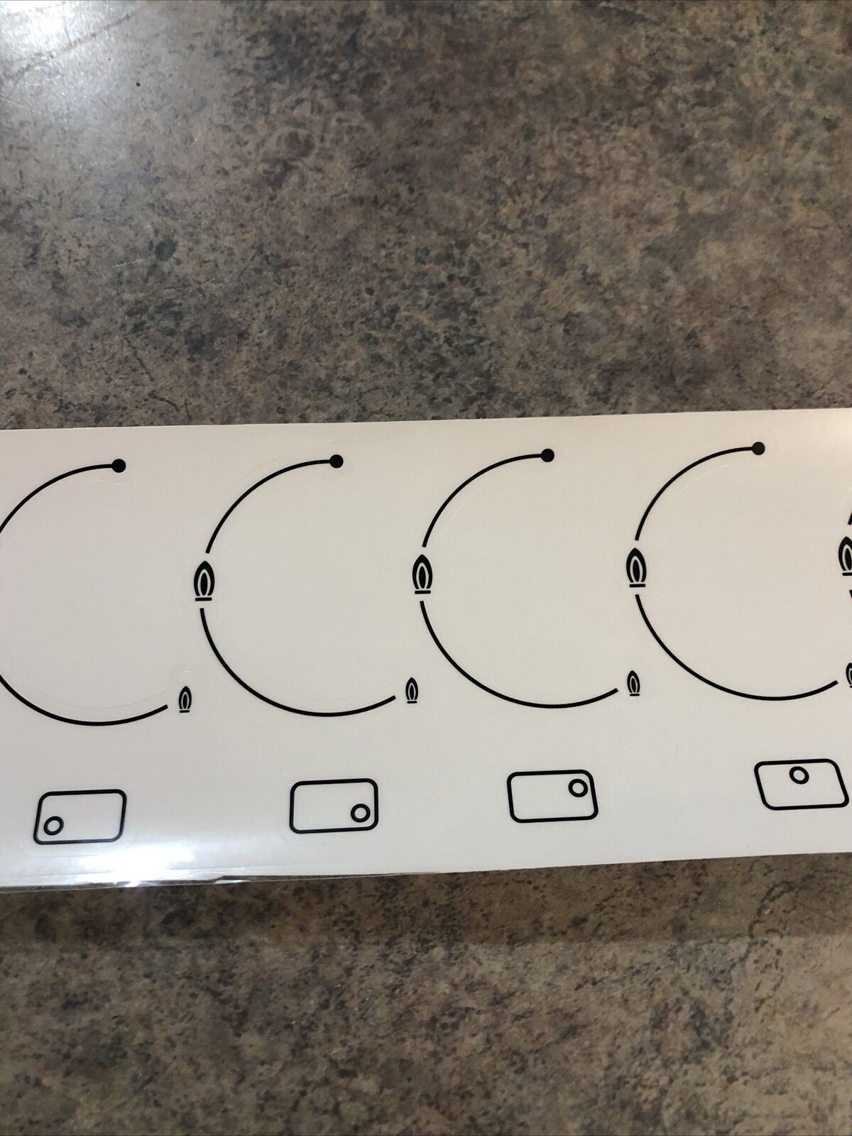 Miele gas cooktop control panel print stickers Decal & Logo.’’ eBay