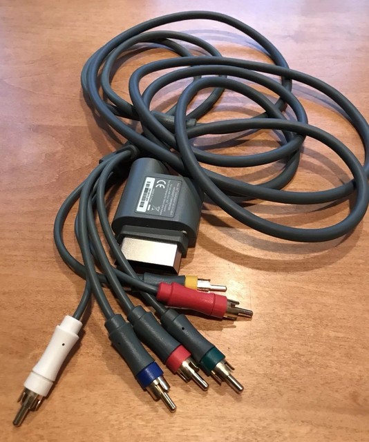 OEM OFFICIAL XBOX 360 S SLIM/FAT COMPONENT COMPOSITE AV HD TV RCA CABLE CORD eBay