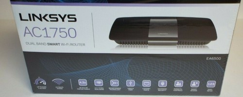 Linksys AC1750 Dual Band Smart Wi-Fi Router 4-Port Gigabit Wireless A6500 Sealed - Picture 2 of 7