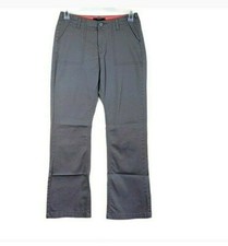 Riders By Lee Pants Womens Size 8M Gray Bootcut Zip Button Solid Style W36HB66