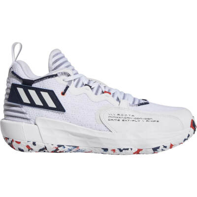 Adidas Men's Dame 7 EXTPLY GCA Basketball Sneaker Shoes White / Navy Size 7.5