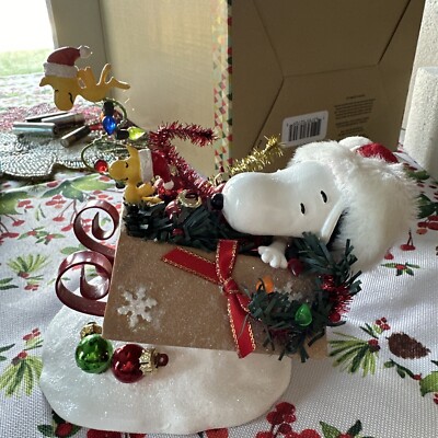 希少＞Department56 Snoopy One-Bird Open Sleigh