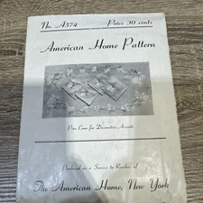 RARE Antique American Home Pattern No A574 Pine Cone Accents NEW FF