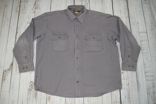 CABELAS STONEWASH CANVAS WORK SHIRT 