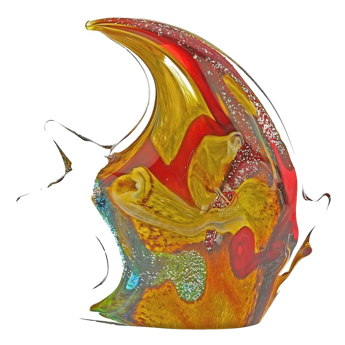 Fishing Art Glass Sculptures