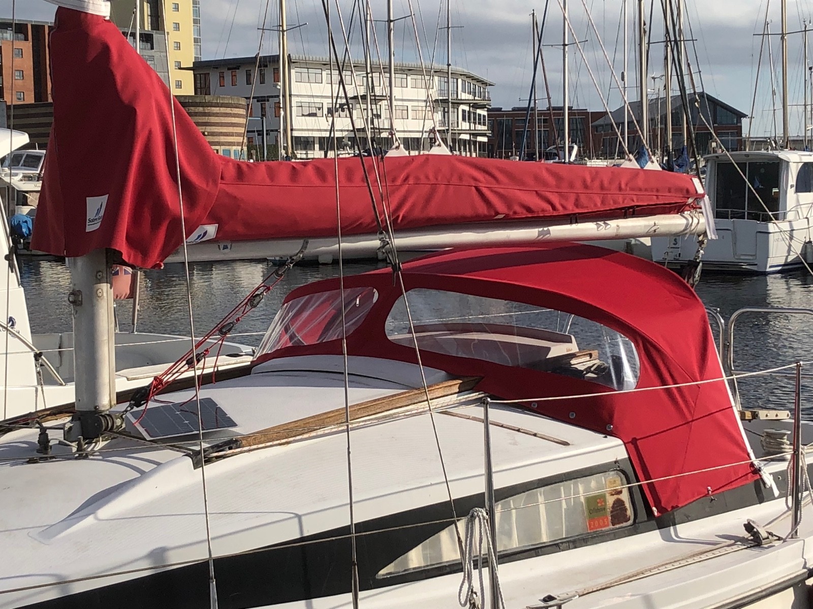 Mainsail Stakpak.Brand new sailbag and cover in one. mainsail cover ...