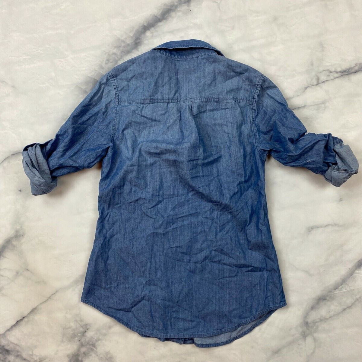 Vineyard Vines Denim Shirt Size 00 Womens Chambray Camp Vineyard Vines Denim Shirt Size 00 Womens Chambray Camp