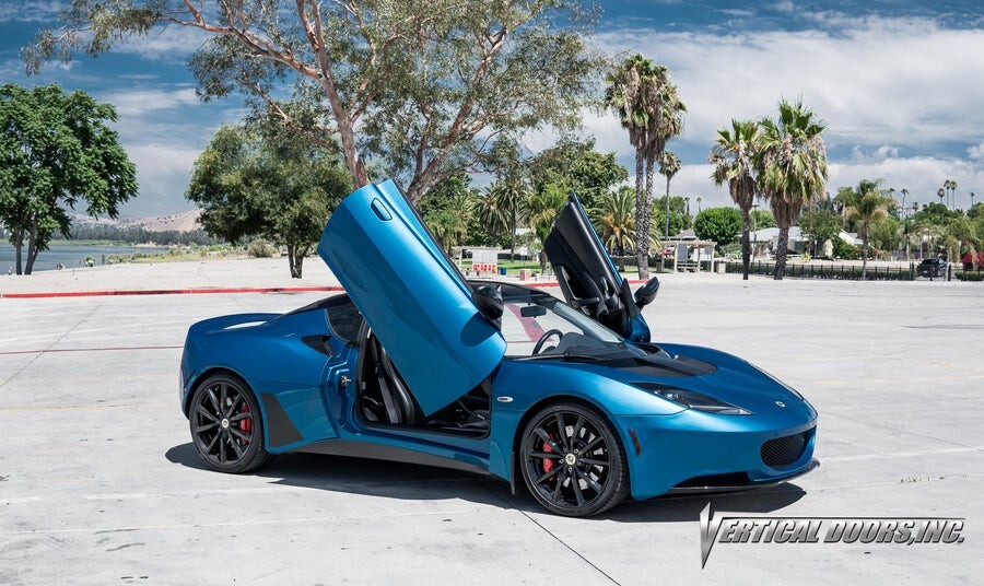 Lotus Evora 2010-2021 Bolt on Lambo Doors Vertical Doors Inc Kit