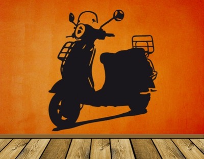 Wandtattoo Vespa LX Kinderzimmer Werkstatt Garage Sticker Motorroller wal118