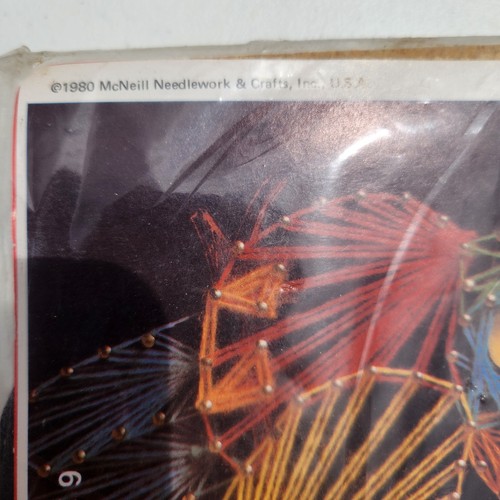 NOS Parrot # 1217 McNeill String Art Vintage String By Number Kit 1980 6" x6" - Picture 4 of 4
