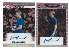 2026 Leaf Pro Set Metal Ethan Conrad Autograph Lot of 2