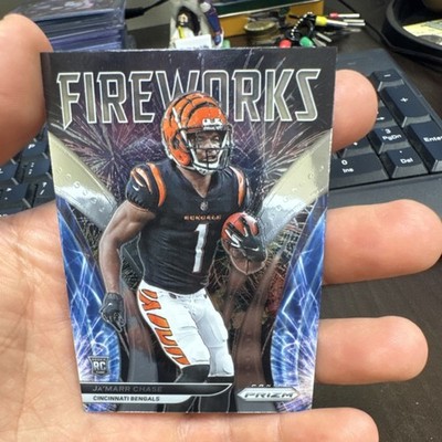 Panini 2021 Prizm Fireworks F-11 Ja'Marr Chase Rookie Cincinnati Bengals NFL