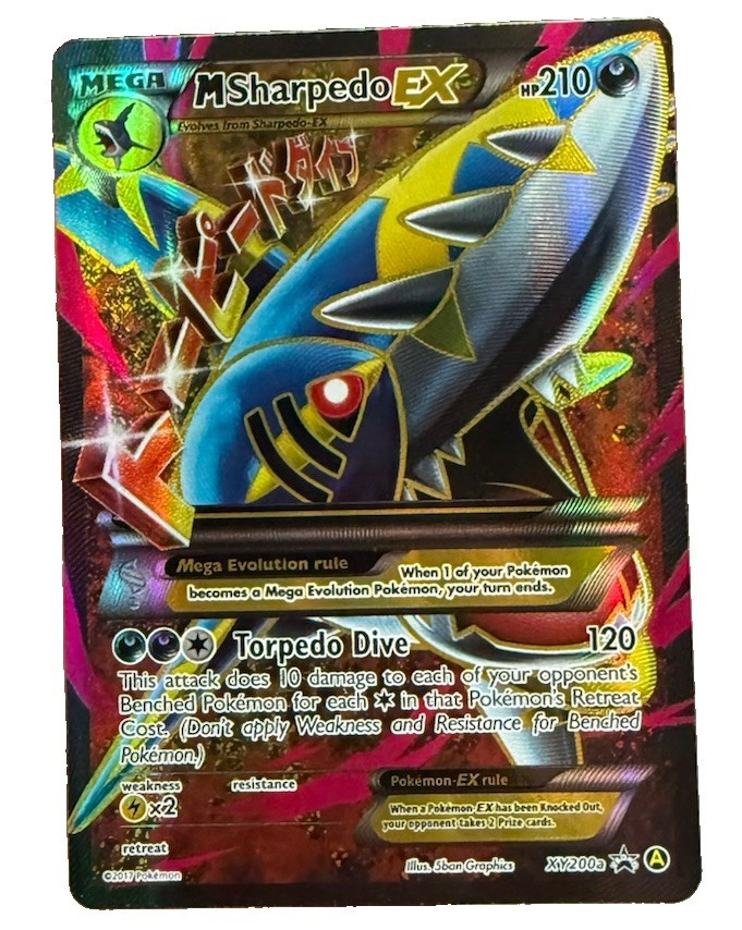 M Sharpedo EX XY200A Alternate Art Promo Holo English TCG
