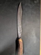 Antique Meriden Cutlery Co Stag Handle Hunting Knife 1800s Forged Blade