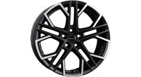 1X Borbet Design XV Black Polished Matt 8.5Jx19 5X112 ET38