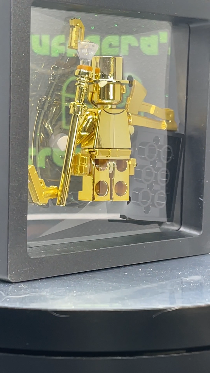 NEW CHROME DOME CUSTOMS Vac-Metal LEGO MR. GOLD Apocalypse Version