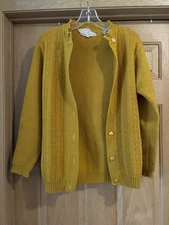Vintage Carol Brent Cardigan Imported Montgomery Ward Womens 38 Virgin Acrylic
