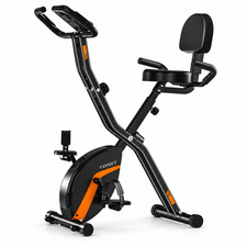 VANNECT Folding Exercise Bike 16 Level Magnetic Resistance Indoor Fitness Bike