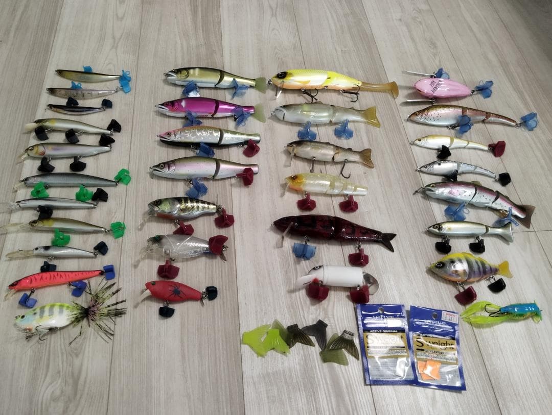 Bass fishing lure set 133 pieces + worms - Image 3