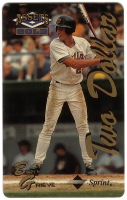 Assets Gold: $2. Ben Grieve (Baseball) Phone Card