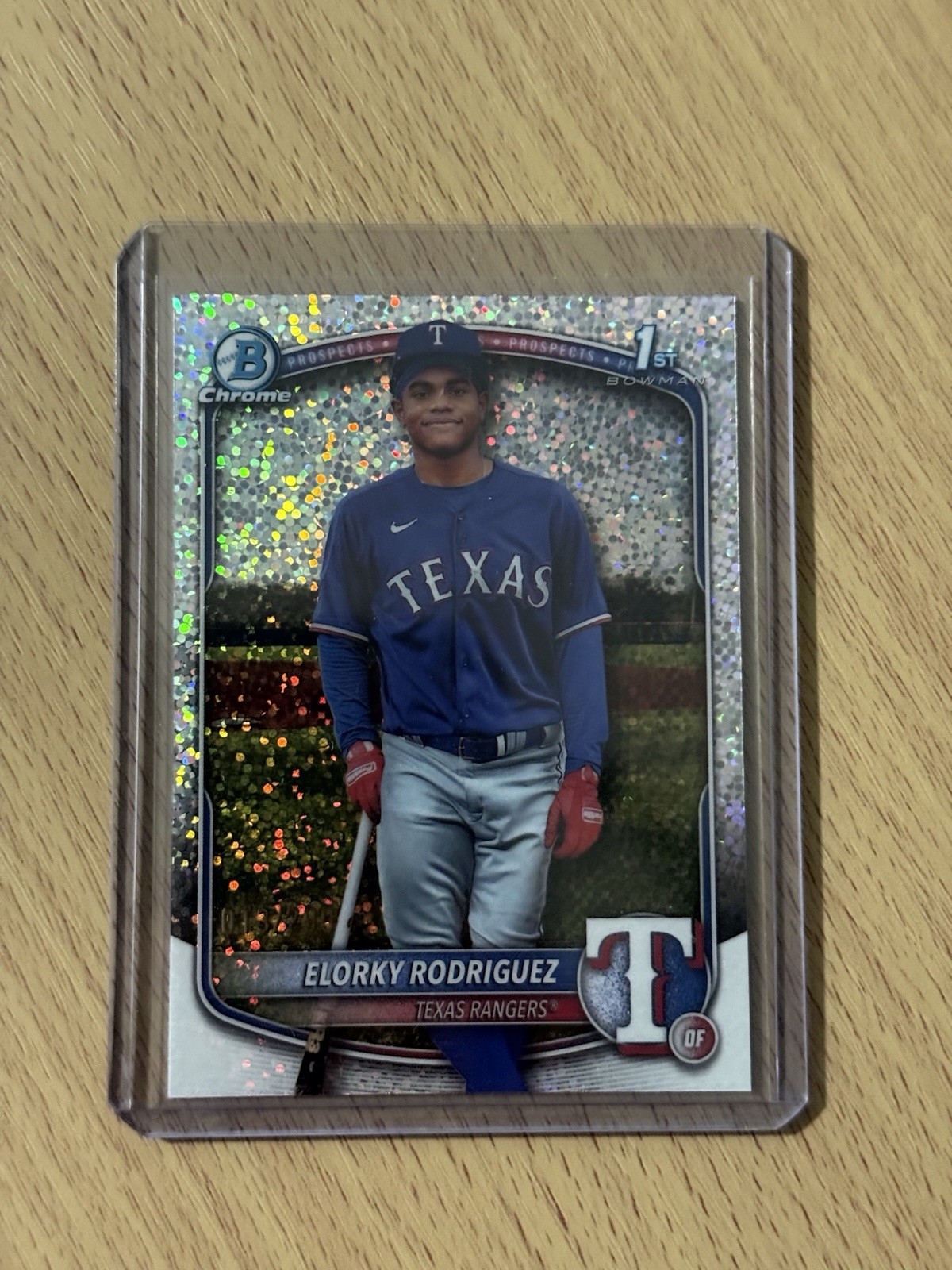 2025 Bowman Chrome Elorky Rodriguez Speckle Refractor 1st /299