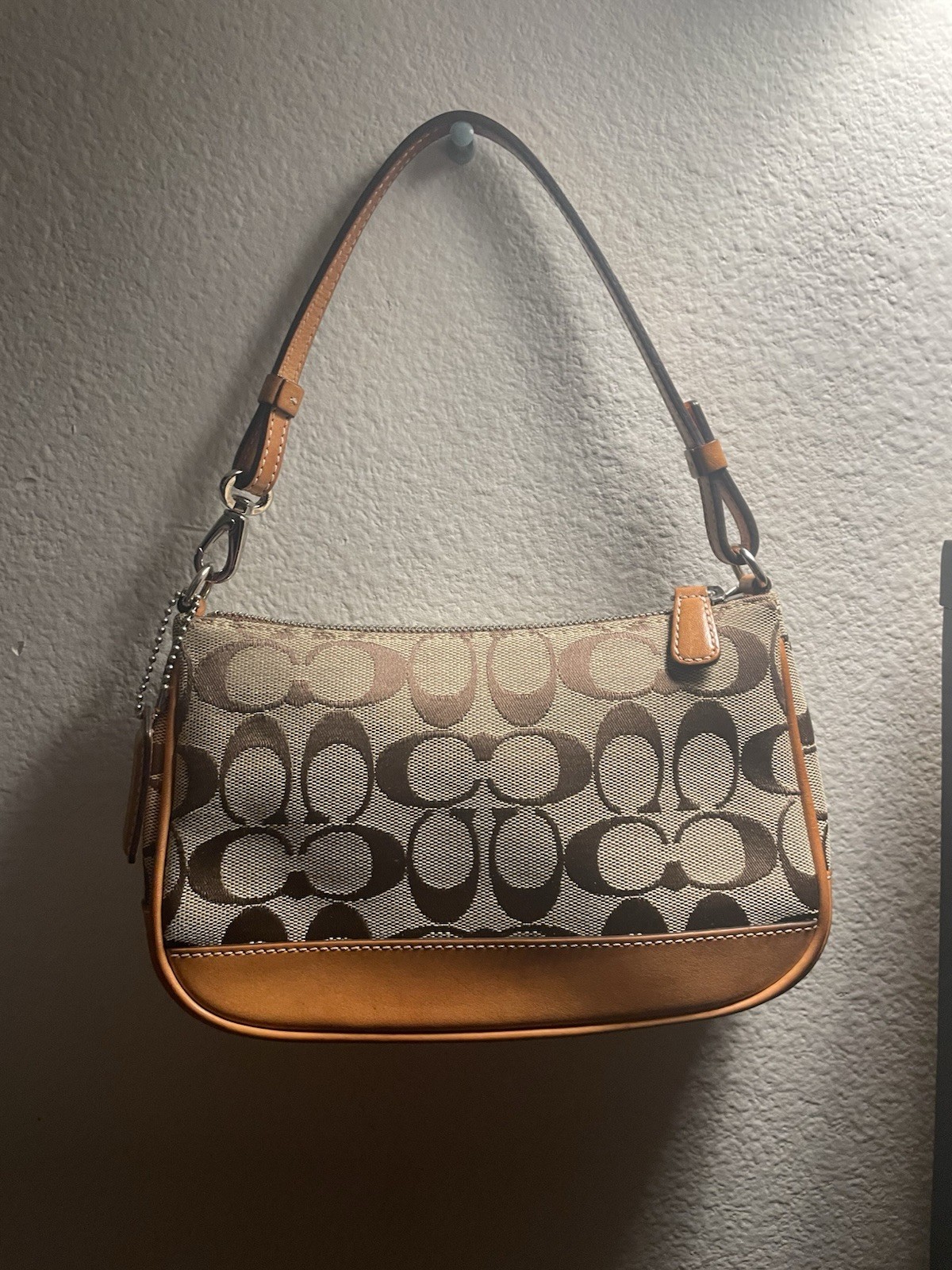 Vintage Y2K Coach Signature Jacquard Demi Shoulder Bag - Gem