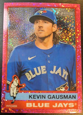 2025 Topps Heritage Kevin Gausman Pink Sparkle  Blue Jays