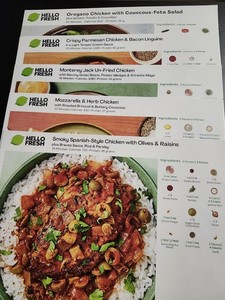 Set of 20 Hello Fresh Recipe Cards 