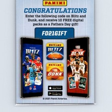 2021 Panini Father's Day Promo Ad Card