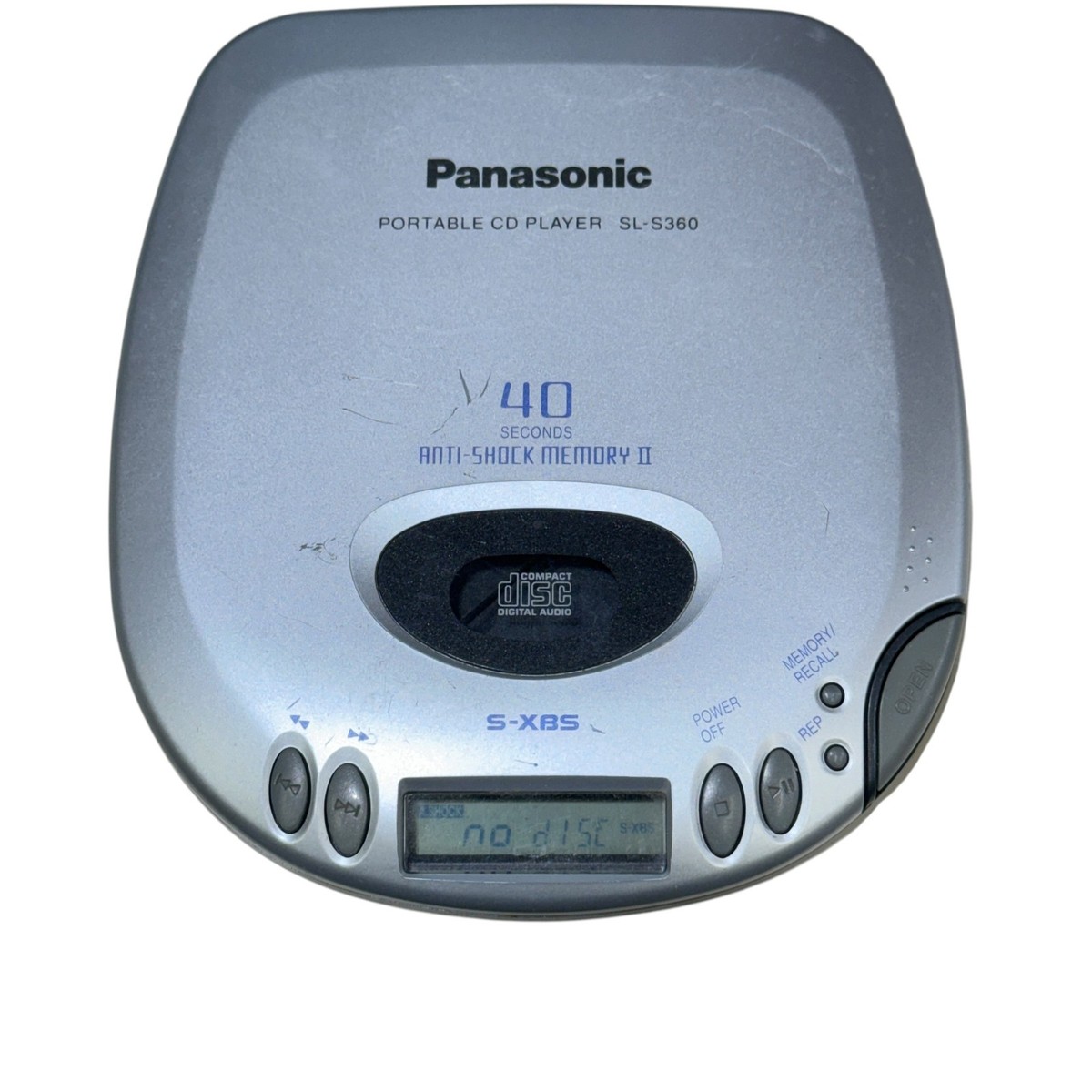 Panasonic SL-S360 Portable CD Player 40 Sec Anti-Shock S-XBS Made