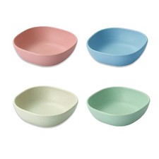Set of 4 Small Dipping Sauce Bowls 4.5 Oz, Tiny Side Dish Bowls, Plastic Pinc...