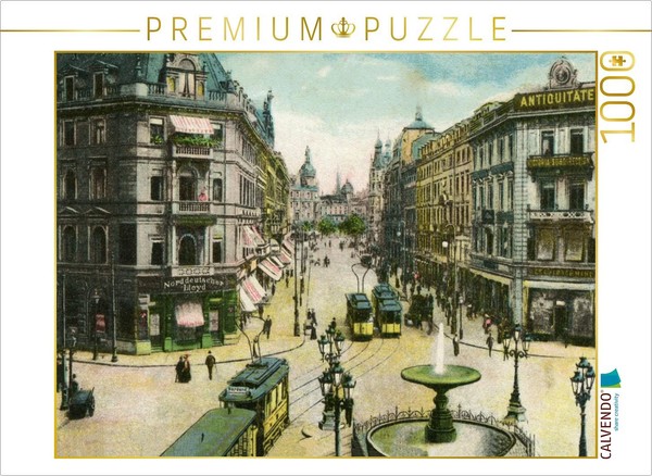 Calvendo Puzzle Frankfurt Am Main, KaiserstraßE Mit Springbrunnen | 1000 Teile L-image