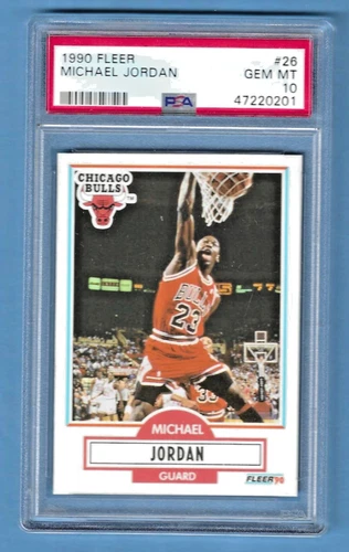 1990 Fleer Michael Jordan Bulls #26 PSA 10 #47220201 HOF 2009